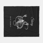 Scorpio - Zodiab Fleece Deken (Voorkant (Horizontaal))