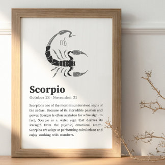 Scorpio Zodiac affiche