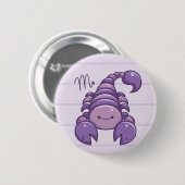 Scorpio Zodiac Animal Button (Voorkant /achterkant)