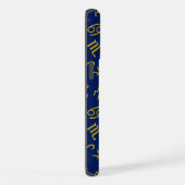 Scorpio Zodiac+Astrologie Symboles Motif Gld+Blues (Côté droit)