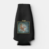 Scorpio Zodiac Astrology design Horoscope Flesjeskoeler (Voorkant)