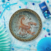 Scorpio Zodiac Astrology design Papieren Bordje (Feest)