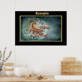 Scorpio Zodiac Astrology design Poster (Keuken)