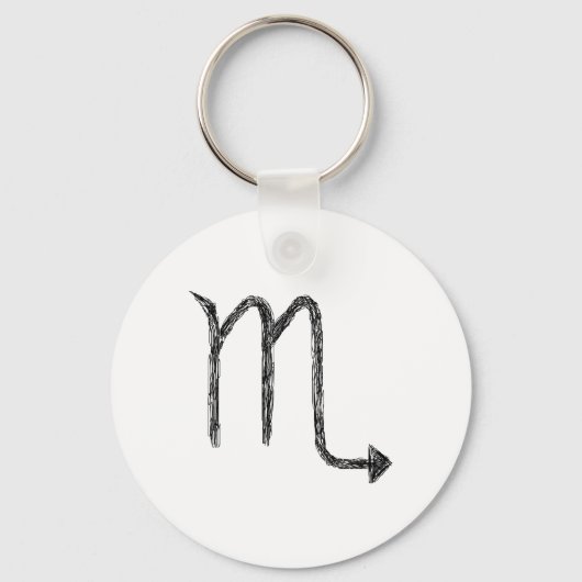 Scorpio. Zodiac Astrology Sign. Sleutelhanger (Voorkant)