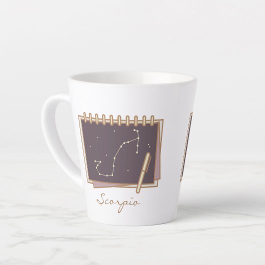 Scorpio Zodiac Boho Coffee Mok (Linkerhoek)