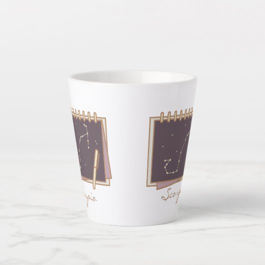 Scorpio Zodiac Boho Coffee Mok (Voorkant)