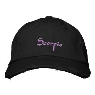 Scorpio Zodiac brodé Casquette / Casquette