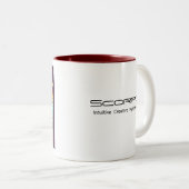 Scorpio Zodiac Café Mug Retro Design (Devant droit)