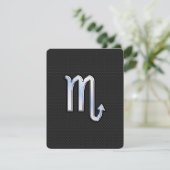 Scorpio Zodiac chrome als Sign black slang skin (Staand voorkant)