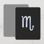 Scorpio Zodiac chrome als Sign black slang skin (Voorkant / Achterkant)