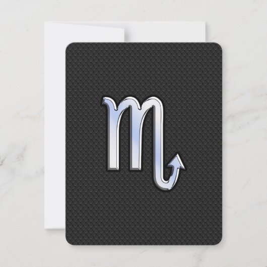 Scorpio Zodiac chrome als Sign black slang skin (Voorkant)