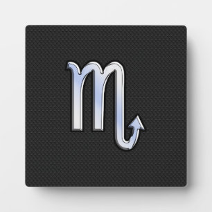Scorpio Zodiac chrome als Sign black slang skin Fotoplaat