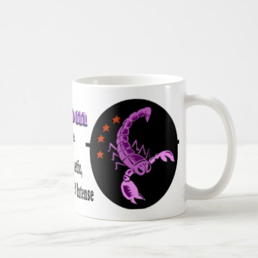 Scorpio Zodiac Fête des Mères Café Mug (Droite)