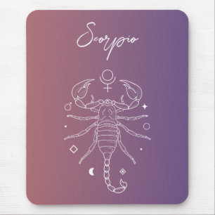 Scorpio zodiac horoscoopstertekengradiënt muismat