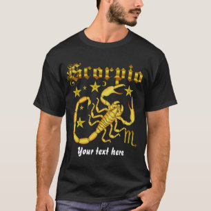 Scorpio-Zodiac-Mannen Alle stijlen donkerder desig T-shirt
