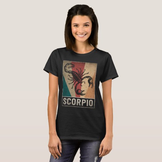 Scorpio Zodiac Scorpio Birthday T-shirt (Voorkant volledig)