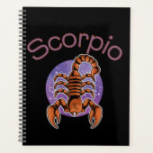 Scorpio Zodiac Sign Calendar Planner (Devant)