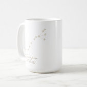 Scorpio Zodiac Sign Custom Birthday Mug (Devant gauche)