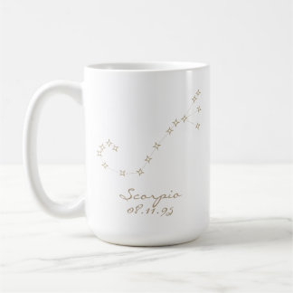 Scorpio Zodiac Sign Custom Birthday Mug