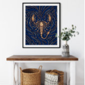 Scorpio Zodiac Sign | Digitale Zodiac-afdrukken Poster