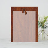 Scorpio Zodiac Sign in Mahogany Style Decor (Staand voorkant)