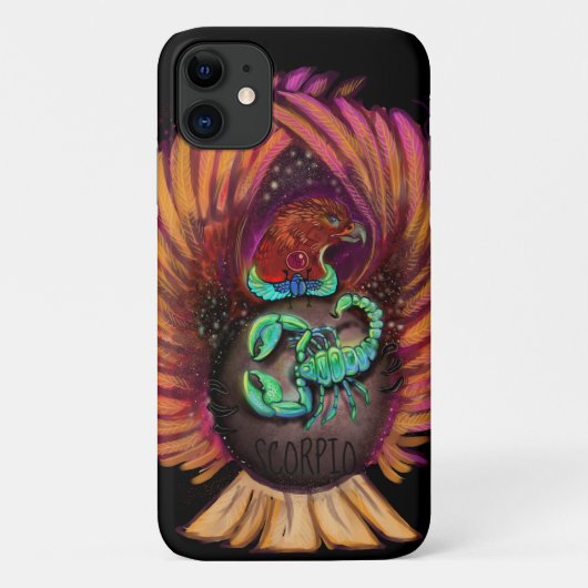 Scorpio Zodiac Sign iPhone Case (Achterkant)
