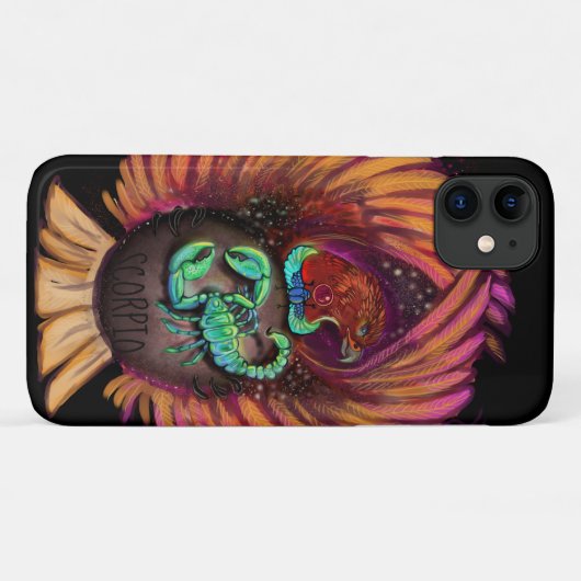 Scorpio Zodiac Sign iPhone Case (Achterkant (horizontaal))