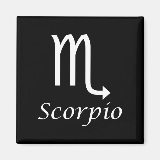 "Scorpio" Zodiac Sign Magneet (Voorkant)