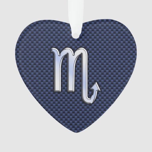 Scorpio Zodiac Sign marine décor en fibre de carbo (devant)