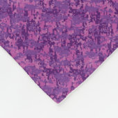 Scorpio Zodiac Sign on Fuchsia Digital Camo Fleece Deken (Hoek)