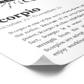 Scorpio Zodiac Sign poster (Hoek)