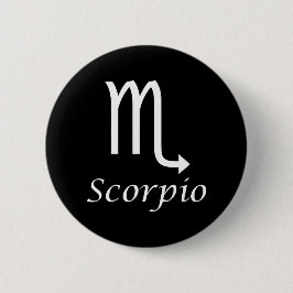 "Scorpio" Zodiac Sign Ronde Button 5,7 Cm