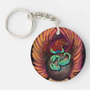 Scorpio Zodiac Sign Sleutelhanger