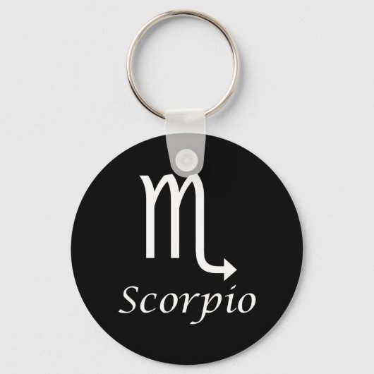 "Scorpio" Zodiac Sign Sleutelhanger (Voorkant)