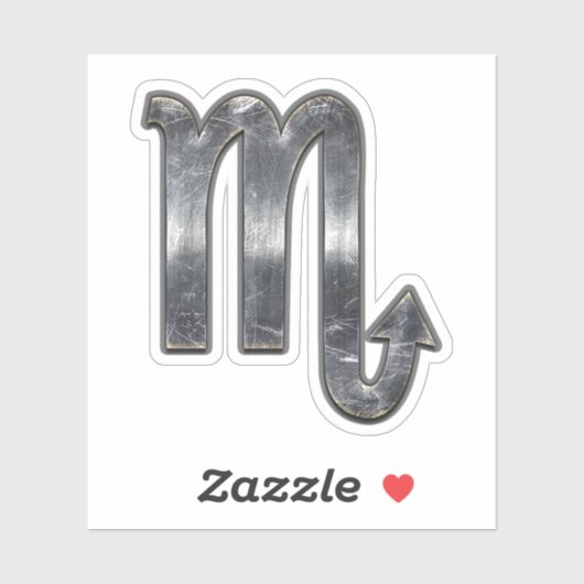 Scorpio Zodiac Sign Sticker (Vel)