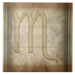 Scorpio Zodiac Sign Tegeltje
