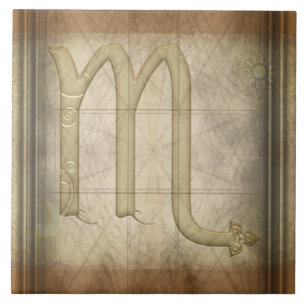 Scorpio Zodiac Sign Tegeltje