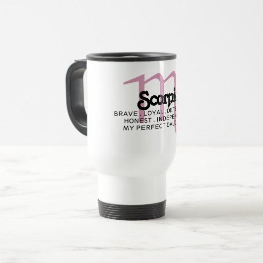 Scorpio Zodiac Sign Traits Daughter Appreciation Reisbeker (Voorkant links)