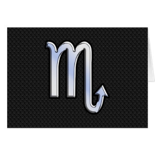 Scorpio Zodiac Silver Sign zwarte slang