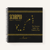 Scorpio Zodiac Star Sign Notitieboek (Voorkant)