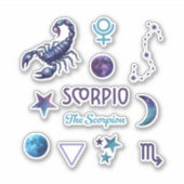 Scorpio Zodiac Sticker Collection (Devant)