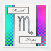 Scorpio Zodiac Symbol Element van Kenneth Yoncich Servet (Voorkant)