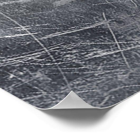 Scorpio Zodiac Symbol in Grunge Metallic Style Poster (Hoek)