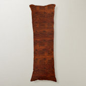 Scorpio Zodiac Symbol in Mahogany Style Lichaamskussen (Voorkant Verticaal)