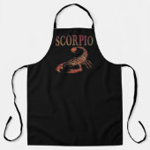 Scorpio Zodiac Symbool Black Apron Schort (Voorkant)