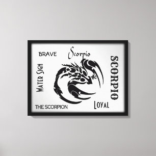 Scorpio Zodiac Symbool Canvas Afdruk