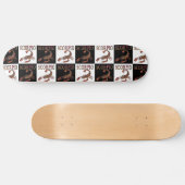 Scorpio Zodiac Symbool Checkerboard Skateboard Dec (Horizontaal)