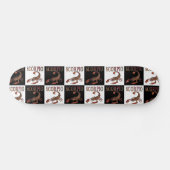 Scorpio Zodiac Symbool Checkerboard Skateboard Dec (Horizontaal)