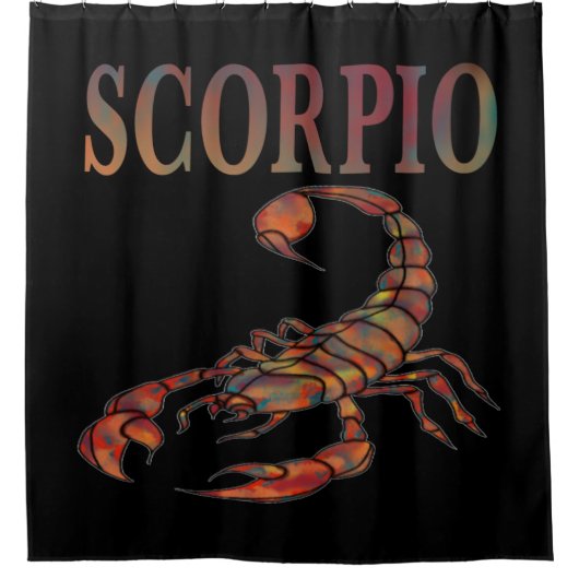 Scorpio Zodiac Symbool Douchegordijn (Voorkant)