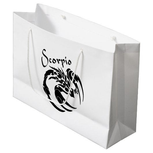 Scorpio Zodiac-symbool en -teken Groot Cadeauzakje (Voorkant Gekanteld)